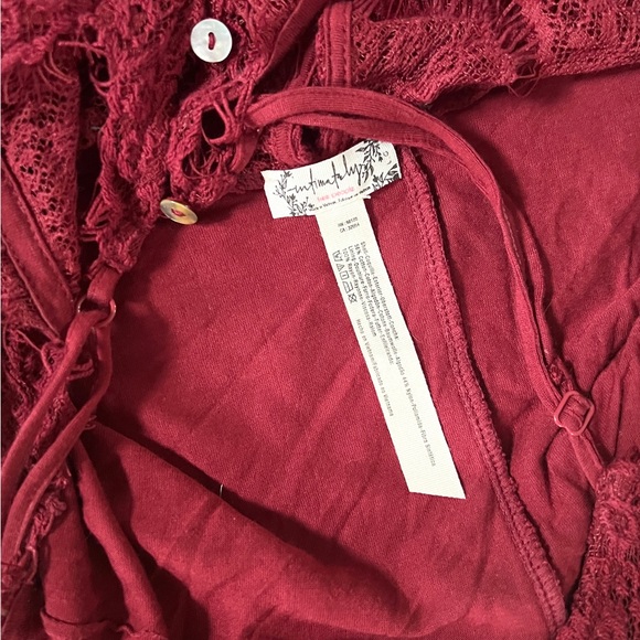 Intimately Free People She’s Got It Red Lace Slip Dress size Large - Picture 6 of 7